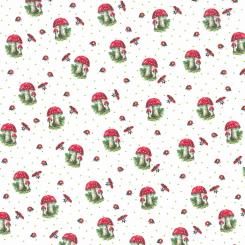 Westfalenstoffe Baumwolle Canterbury Pilze 