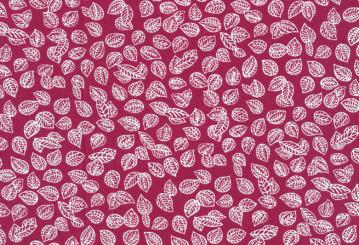 Westfalenstoffe Baumwolle Heidelberg Blätter rot 