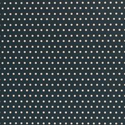 Leona Tupfen petrol Beschichtete Baumwolle 