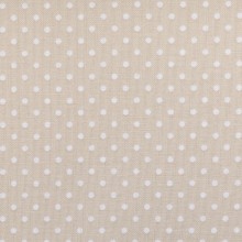 Baumwoll Tupfen beige 