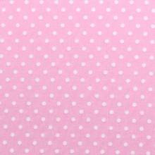 Baumwoll Tupfen hellrosa 