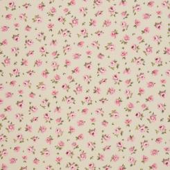 Leinenoptik Dekostoff Aachen Rosen 