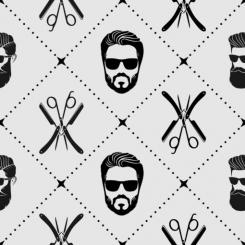 Baumwollstoff Barber Shop 