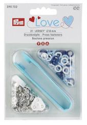 Prym Love Druckknöpfe hellblau/blau 