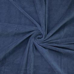 Cord mit Stretchanteil "Dark denim" von Polytex Stoffen 