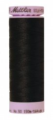 Mettler Silk-Finsih Cotton Baumwollgarn schwarz 