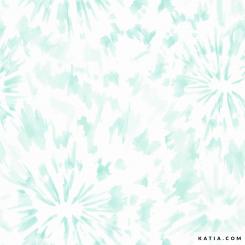 Aqua Tie Dye Jerseystoff von Katia 