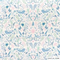 Popeline Narval Main von Katia Stoffe 