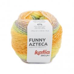 Funny Azteca Farbenfrohes Garn Hellrosa-Hellhimmelblau 