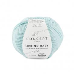 Merino-Baby Wasserblau 