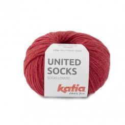 United Socks Sockenwolle für bunte Strümpfe Erdbeerrot 