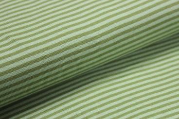 Bündchenware grün gestreift 