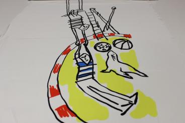 Seiden Panel von unserem Designer aus Italien 