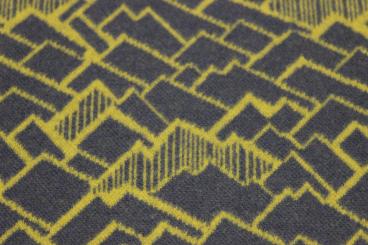 Ridge by Käselotti Jaquard-Jersey senf-grau 