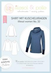Shirt mit Kuschelkragen lillesol&pelle Schnittmuster Größe 34-50 