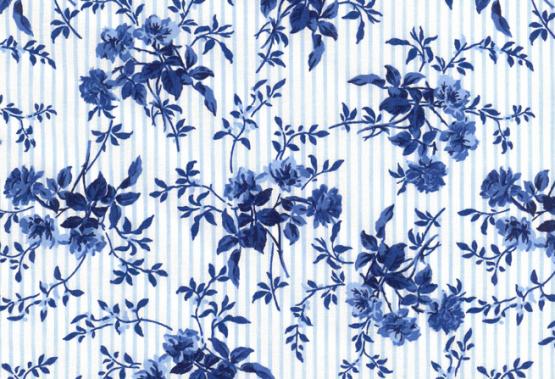 Westfalenstoffe Baumwolle Delft florales Muster 