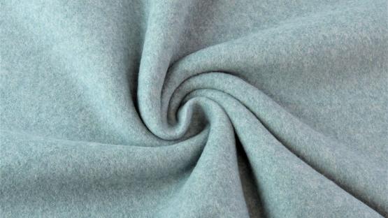 Baumwollfleece melange mint 