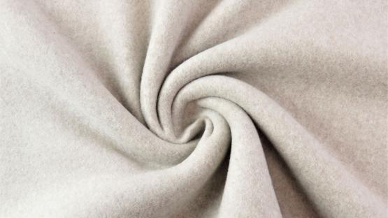 Baumwollfleece melange beige 