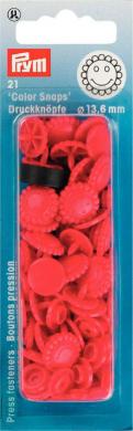 Prym Color Snaps Druckknöpfe Blumen rot 