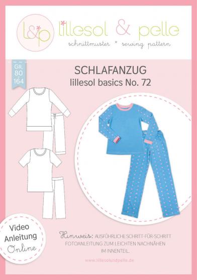 Schlafanzug lillesol&pelle Schnittmuster Größe 80-164 