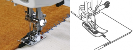 Schattennaht-Quiltfuss für 9 mm AcuFeed 