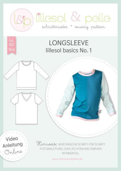 Basics Longsleeve lillesol&pelle Schnittmuster Größe 80-164 