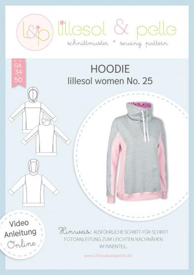 Hoodie women lillesol&pelle Schnittmuster Größe 34-50 