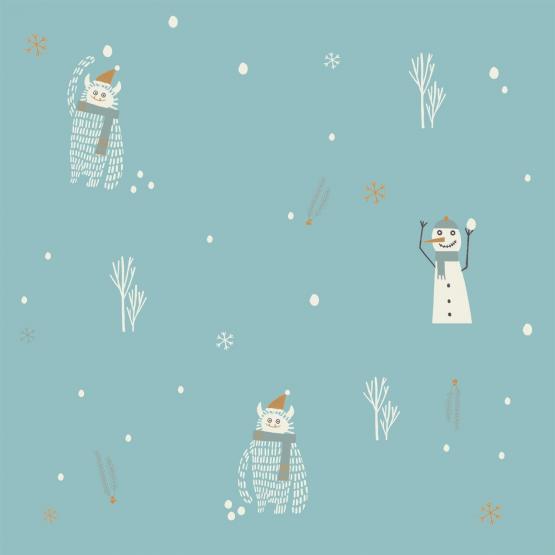Yeti & Snowman Beschichtete Baumwolle 