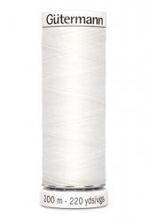 Gütermann Maschinennähgarn weiß 100m Farbe:800 